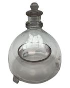 19th Century glass fly trap and stopper