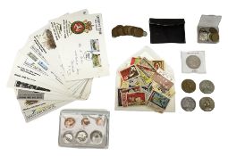 Coins and stamps including first day covers