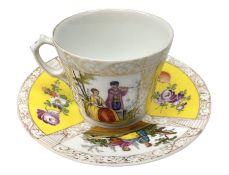 Dresden teacup and saucer