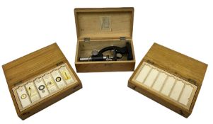 Milbro microscope in a wooden case
