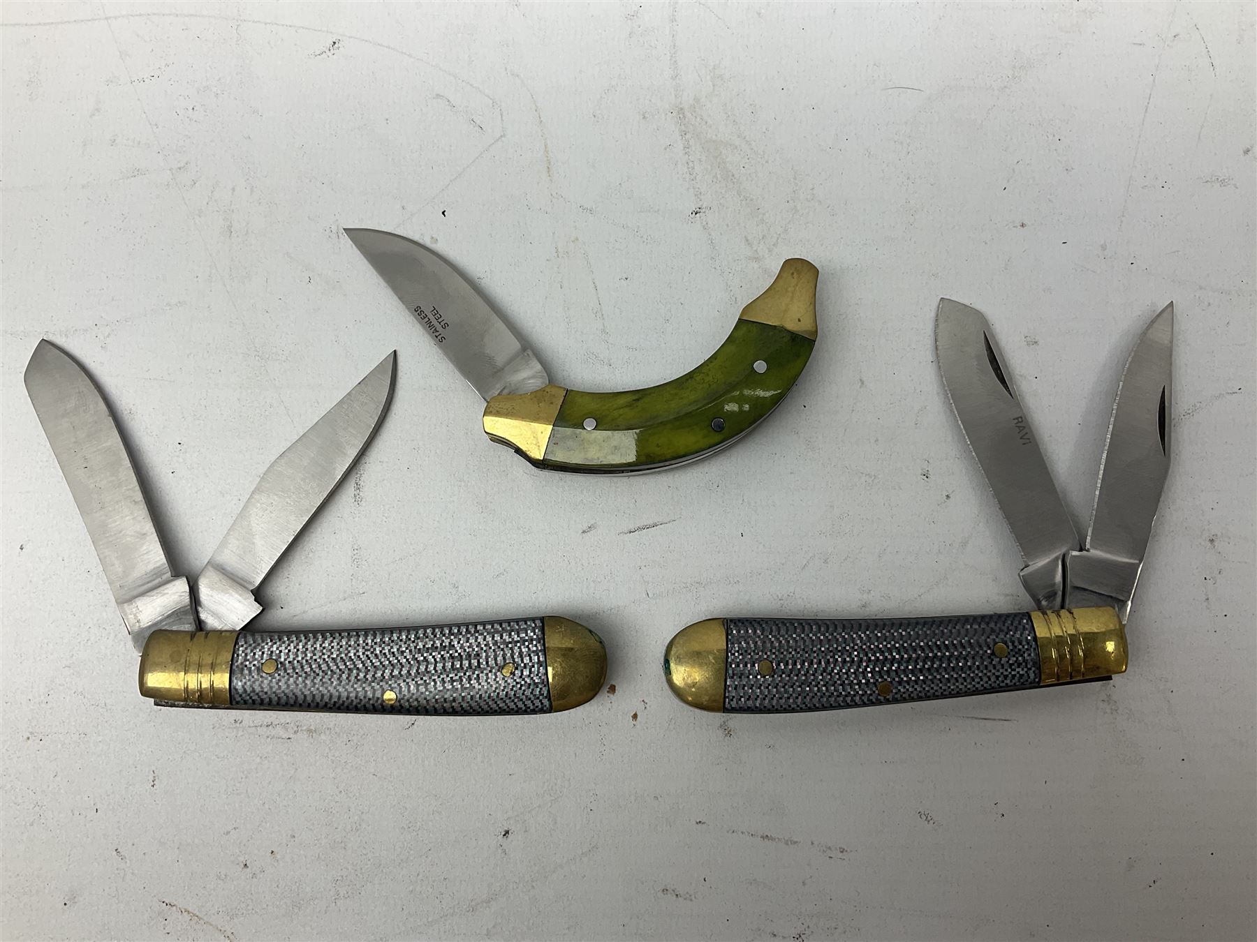 Nine pocket knives including two Ravi folding knives - Image 2 of 10