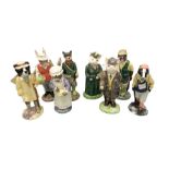 Collection of eight Beswick 'English Country Folk' figures comprising Huntsman Fox