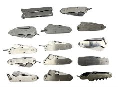 Fourteen pocket knives and multi tools including various examples by G. Ibberson Sheffield Ltd