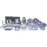 Collection of Spode blue and white ceramics