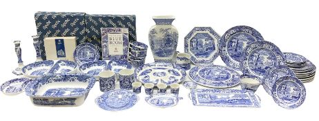 Collection of Spode blue and white ceramics