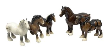 Five Beswick figures