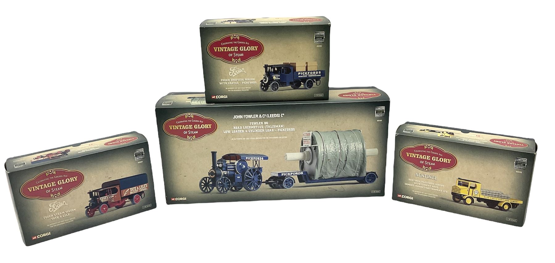 Four boxed Corgi ‘Vintage Glory of Steam’ die-cast models