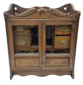 Oak smokers cabinet