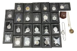 Franklin Mint Bald Eagle pocket watch cased and a collection of twenty-four The Heritage Collection