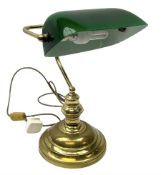 Brass bankers desk lamp