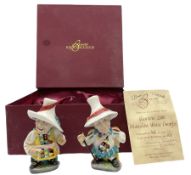 Pair of Bronte Porcelain Buxton 2000 Mansion House Dwarfs