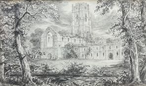 English School (Early 19th century): 'Fountains Abbey'