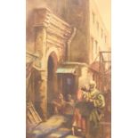 Erler (Early 20th century): Figures in a North African Street
