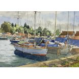 John Reynolds (British 20th century): 'Eling Quay'