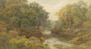 Albert Powell (British 19th/20th century): River Landscape