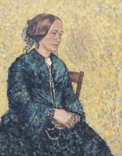 M J Turnbull (British 20th century): Portrait of 'Emma Alice Turnbull Nee Lawson of Whitby'