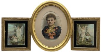 English School (19th/20th century): Portrait of a Victorian Girl