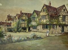 George Hewitt (British 19th/20th century): Manor House Landscape