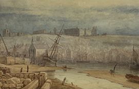 English School (19th century): Whitby Harbour Low Tide