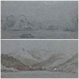 English School (Mid 19th century): 'Windermere and Ambleside'