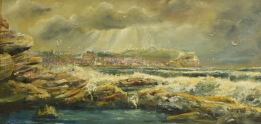 Robert Sheader (British 20th century): Scarborough from Cornelian Bay