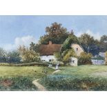 A Copeland (British 20th century): Country Cottage