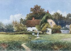 A Copeland (British 20th century): Country Cottage