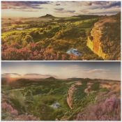 Lee Wilson (British Contemporary): 'View to Roseberry Topping' & 'Gribdale View'