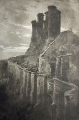William Rawson (British exh.1913-1914): 'Scarborough Castle'