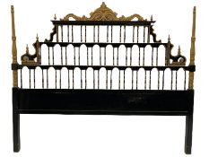 Large Spanish style pagoda headboard