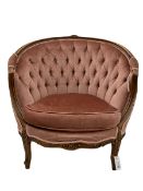 French style beech framed armchair