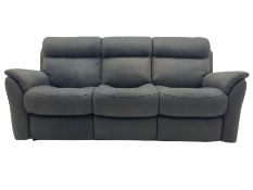 Three seat electric reclining sofa and matching two seater