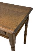 Victorian oak side table