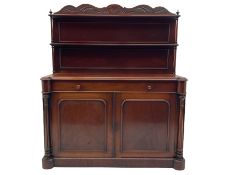 Victorian mahogany chiffonier side cabinet