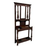 Late 19th century walnut hallstand