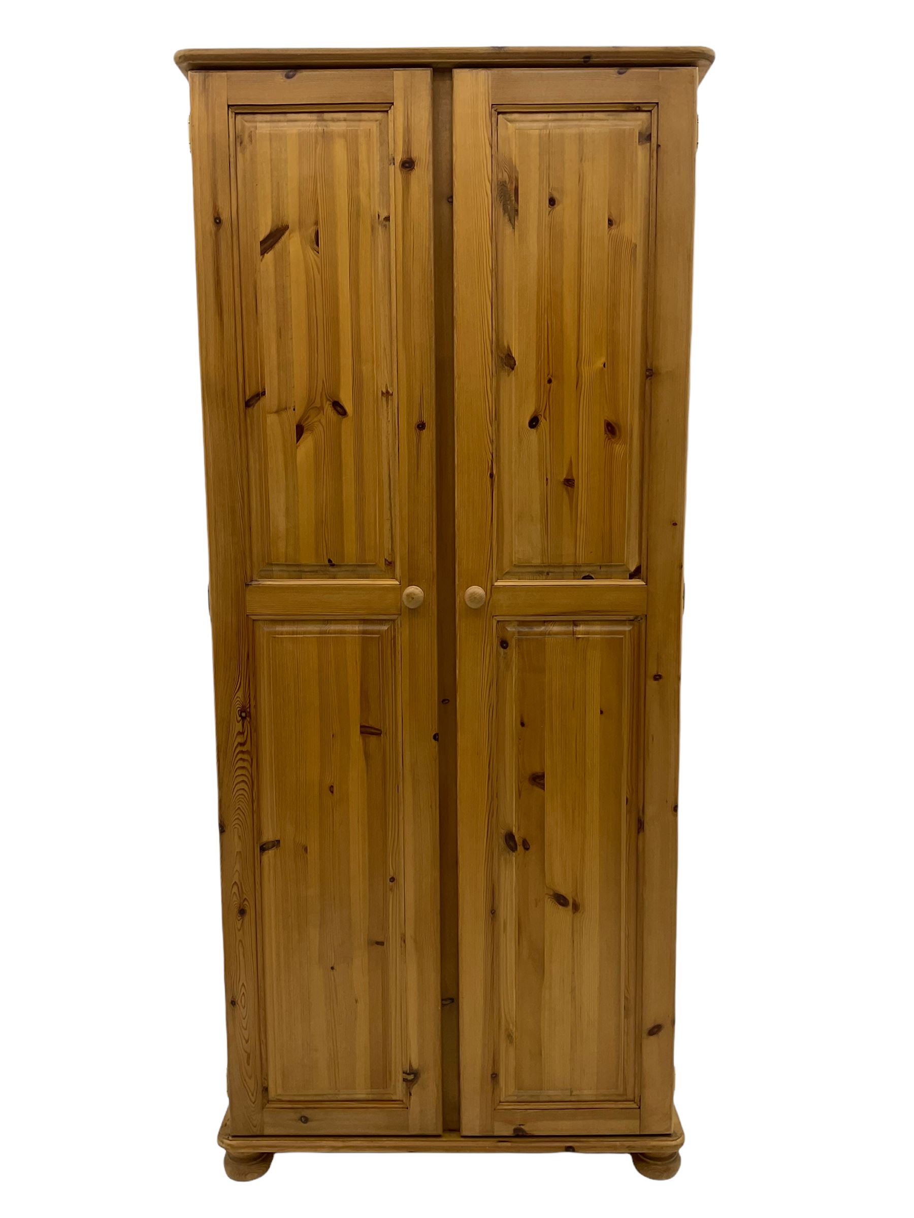 Pine double wardrobe