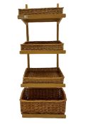 Gadsby beech four tier shop display stand