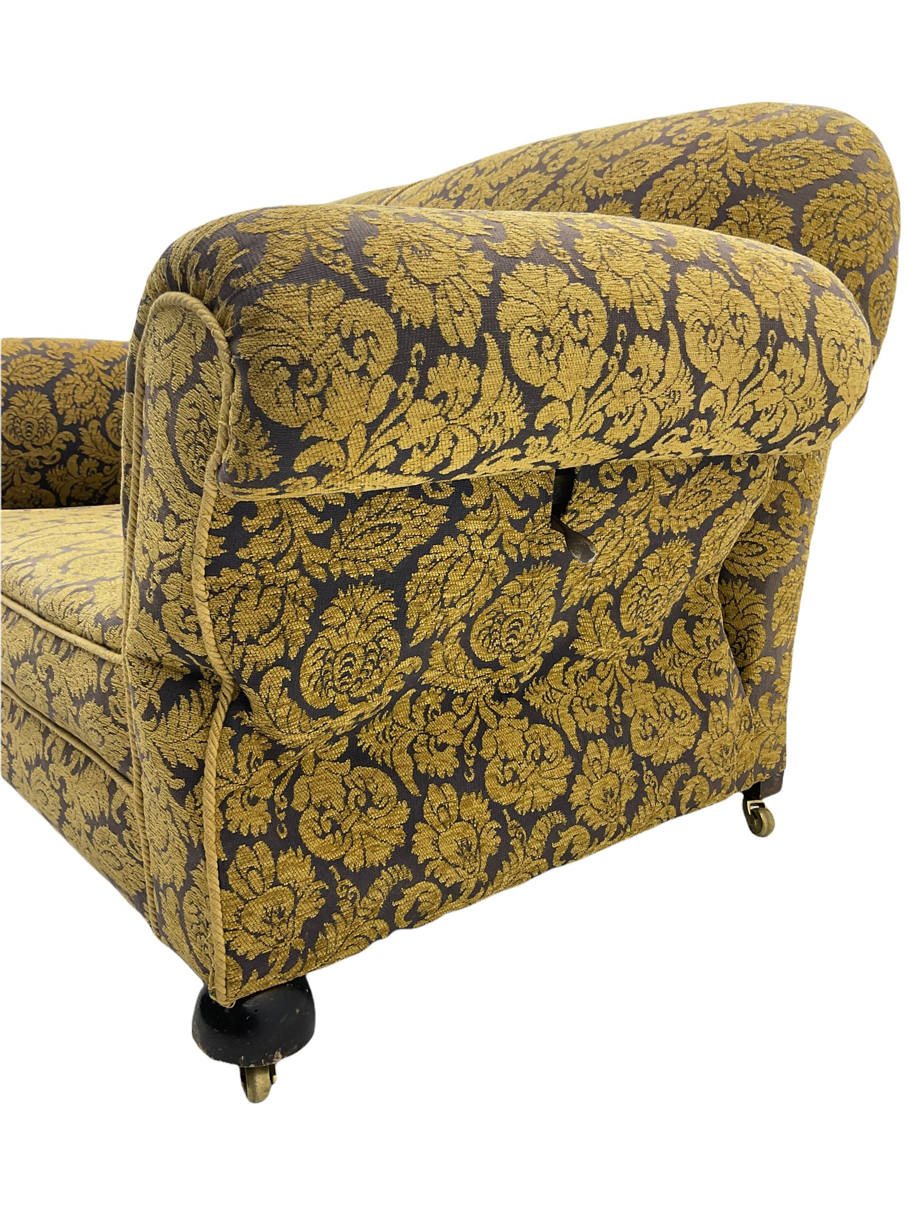 20th century drop arm two seat settee - Image 11 of 12