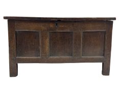 Early 19th century oak blanket box