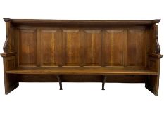 19th century oak enclosed pew