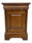 French cherry wood bedside lamp cabinet