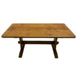 'Acornman' rectangular oak dining table