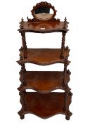 Victorian mahogany etagere