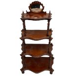 Victorian mahogany etagere