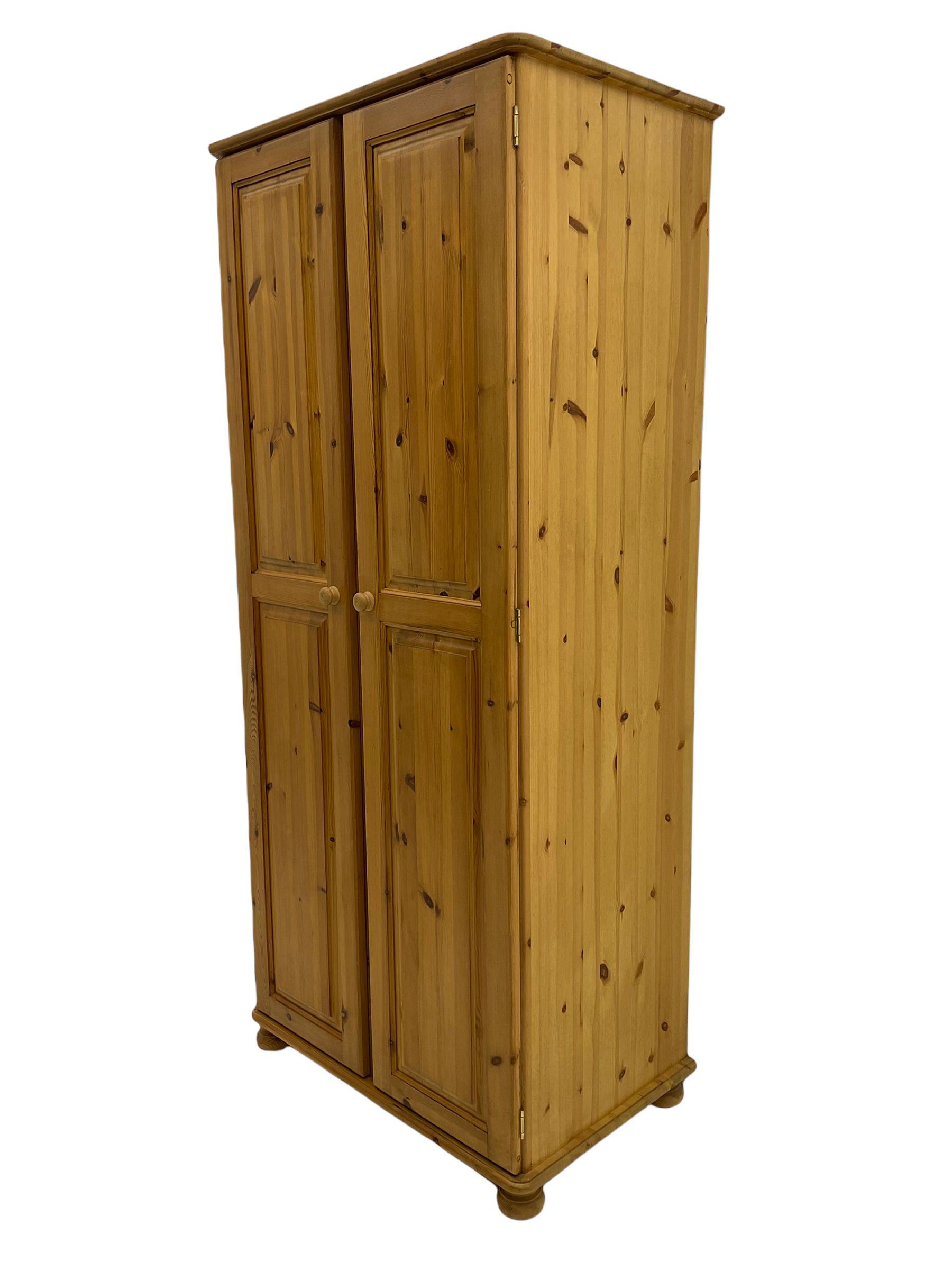 Pine double wardrobe - Image 2 of 7