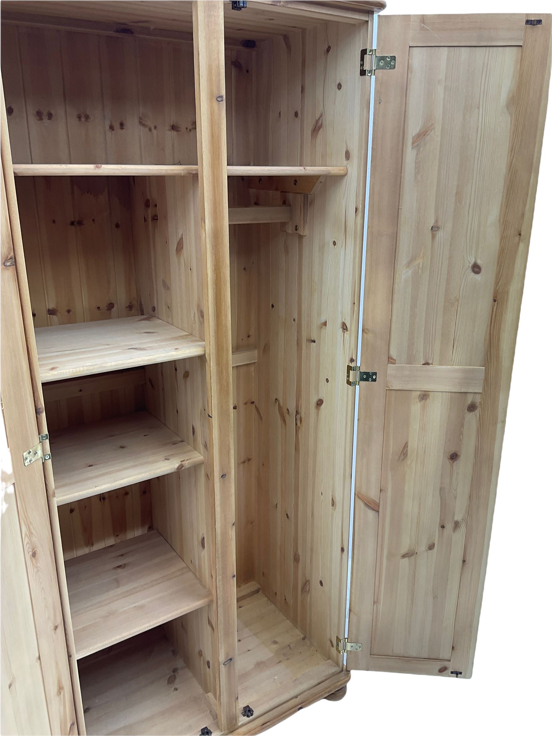 Pine double wardrobe - Image 7 of 7