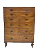 19th century mahogany straight front chest