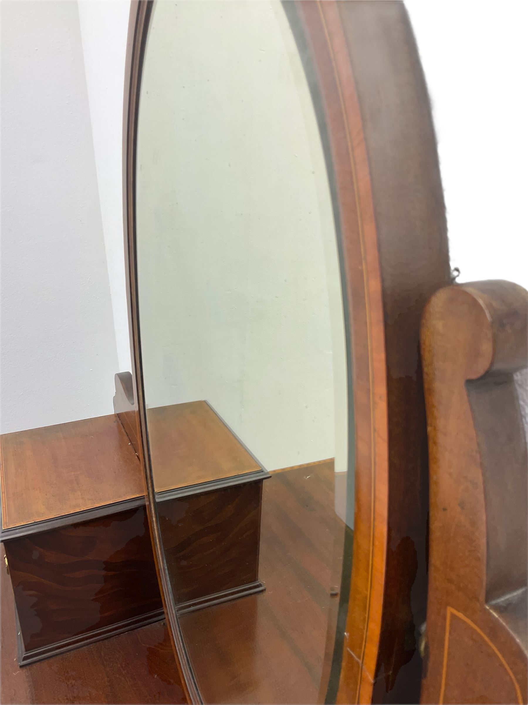 James Shoolbred & Co. London - Edwardian inlaid mahogany dressing table - Image 5 of 6