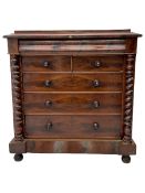 Victorian mahogany Scotch chest