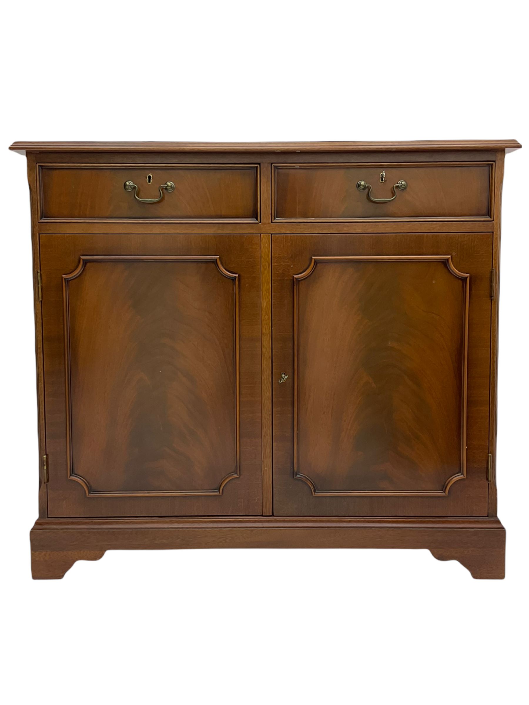 Reproduction mahogany side cabinet